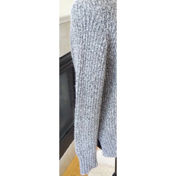 Express women's Hi-lo Hem Mohair/Wool Blend Turtleneck Sweater Gray S EUC - Picture 5 of 9